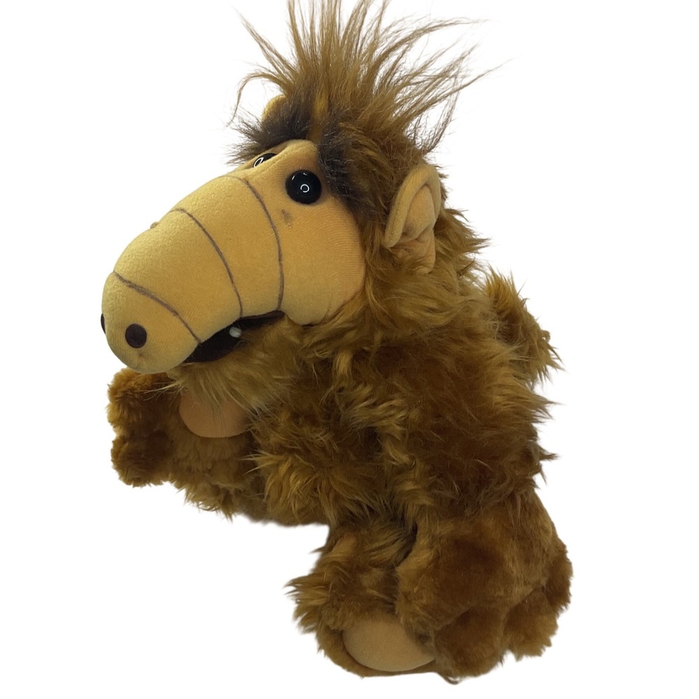 ALF Plush Hand Puppet Coleco Alien Productions 18 Inch Brown TV Toy 1986 Vintage